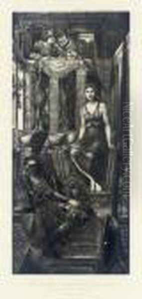 King Cophetua And The Beggar Maid Oil Painting by Sir Edward Coley Burne-Jones