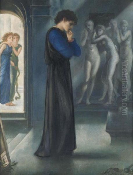 Pygmalion Oil Painting by Sir Edward Coley Burne-Jones