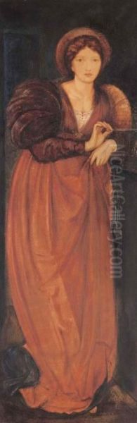 Fatima Oil Painting by Sir Edward Coley Burne-Jones