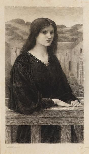 Vesperina Quies Oil Painting by Sir Edward Coley Burne-Jones