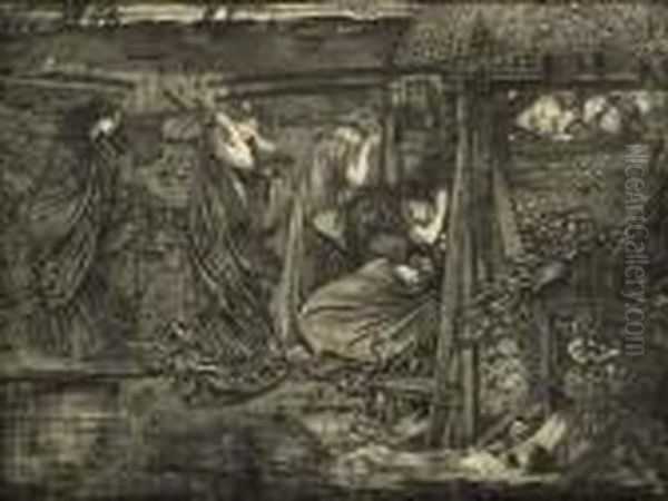 The Wise And Foolish Virgins Oil Painting by Sir Edward Coley Burne-Jones