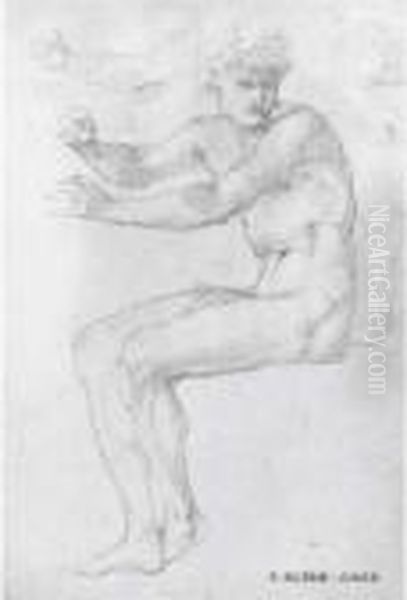 Study For 'the Feast Of Peleus' Oil Painting by Sir Edward Coley Burne-Jones