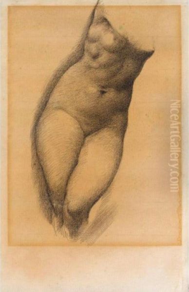 Study For The Figure Of Phyllis 
In 'the Tree Of Forgiveness; Study For A Female Slave In 'the Car Of 
Love' Oil Painting by Sir Edward Coley Burne-Jones