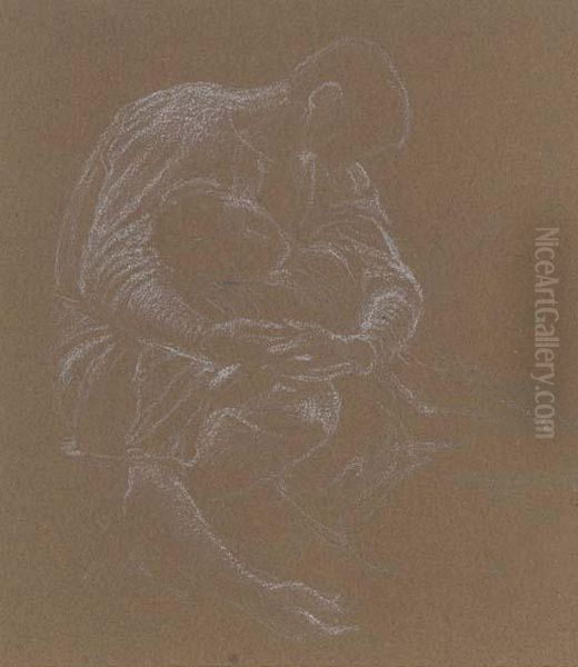 Study For The Entombment Oil Painting by Sir Edward Coley Burne-Jones