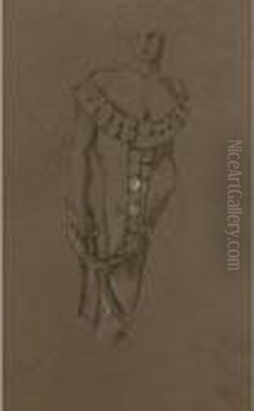 Study Of A Knight Oil Painting by Sir Edward Coley Burne-Jones