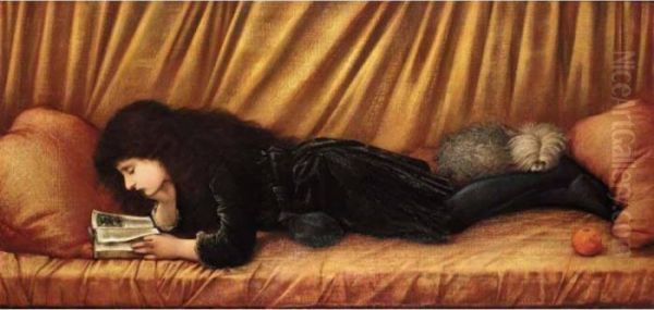 Portrait Of Katie Lewis Oil Painting by Sir Edward Coley Burne-Jones