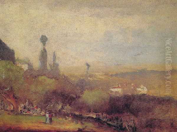 Monte Lucia Perugia Oil Painting by George Inness