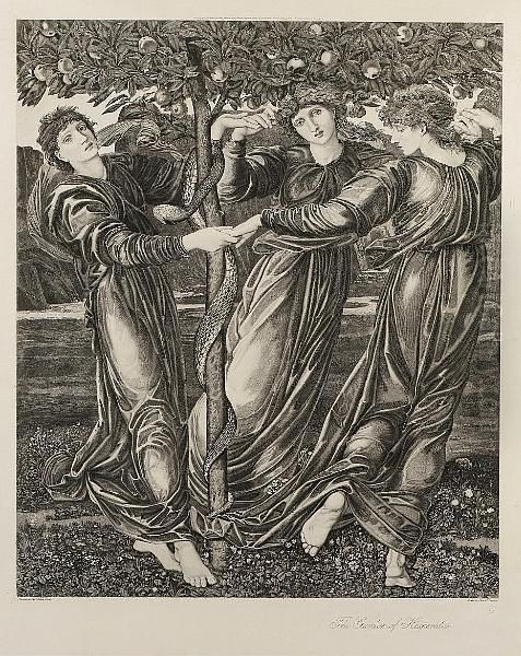 The Garden Of Hesperides Oil Painting by Sir Edward Coley Burne-Jones