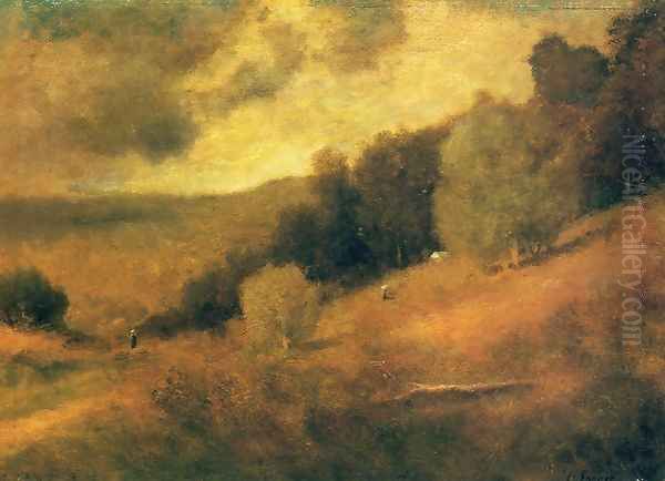 Stormy Day Oil Painting by George Inness