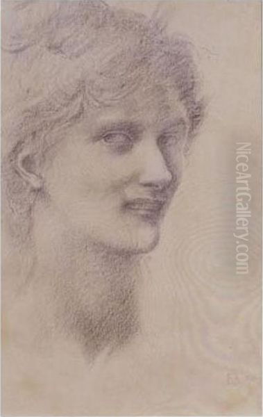 Signed With Initials And Dated Lower Right. Oil Painting by Sir Edward Coley Burne-Jones