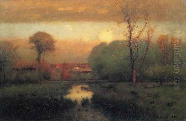 Autumn Gold Oil Painting by George Inness