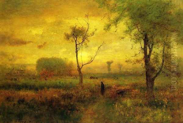 Sunrise Oil Painting by George Inness