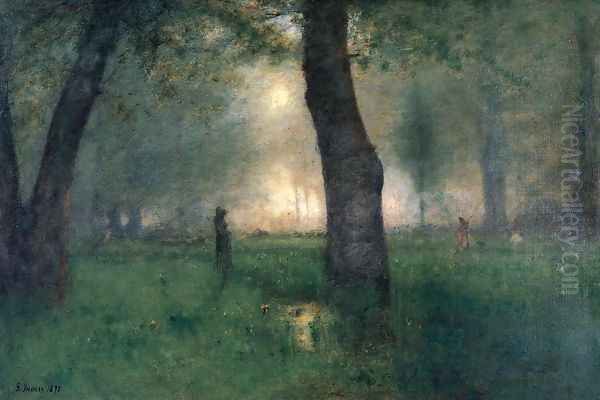 The Trout Brook Oil Painting by George Inness