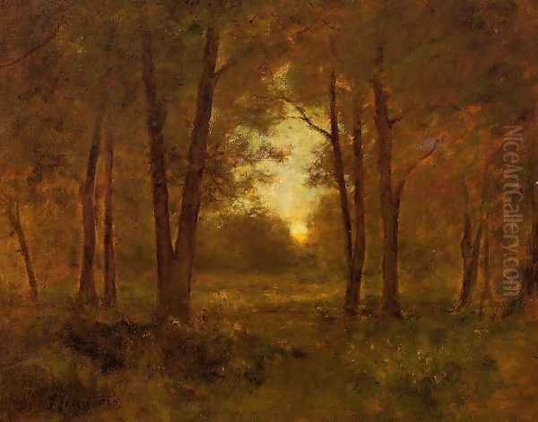 Sundown Near Montclair Oil Painting by George Inness