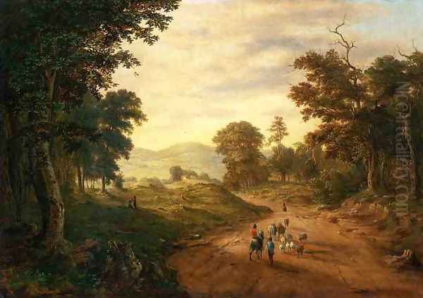 Hils and Dales Oil Painting by George Inness