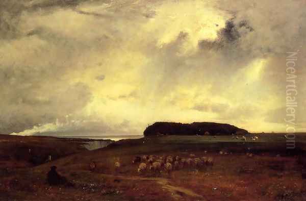 The Storm Oil Painting by George Inness