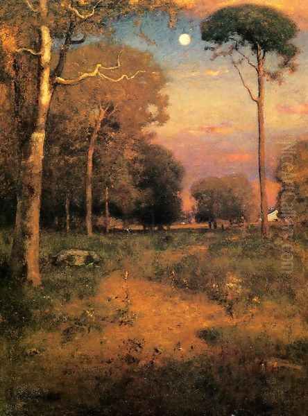 Early Moonrise, Florida (or Early Morning, Florida) Oil Painting by George Inness