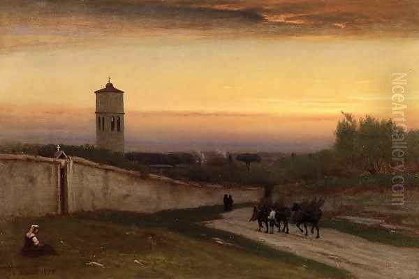 Twilight Oil Painting by George Inness