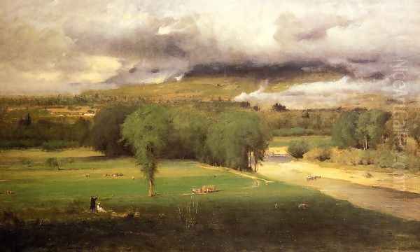 Sacco Ford Conway Meadows Oil Painting by George Inness