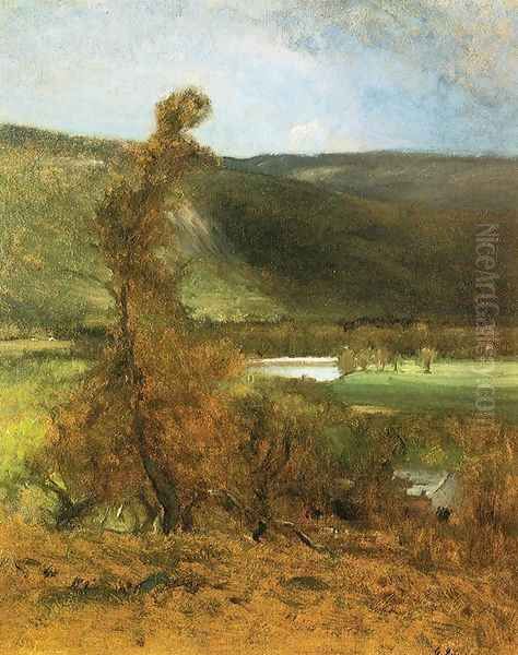 l vacher Oil Painting by George Inness