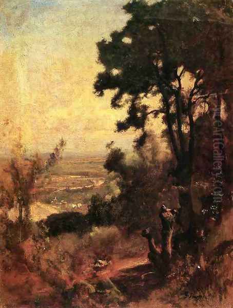 Valley Near Perugia Oil Painting by George Inness