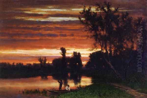 Dawn Oil Painting by George Inness