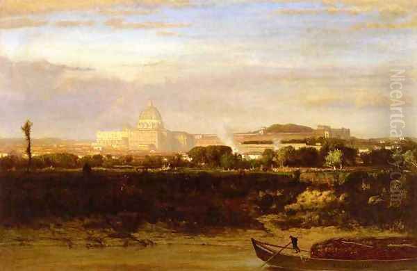 View of St. Peter's, Rome Oil Painting by George Inness