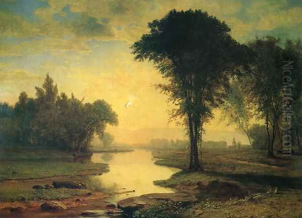 The Elm Oil Painting by George Inness