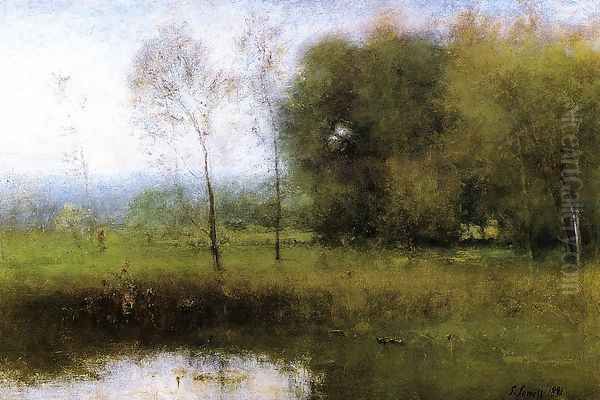 Summer, Montclair (or New Jersey Landscape) Oil Painting by George Inness