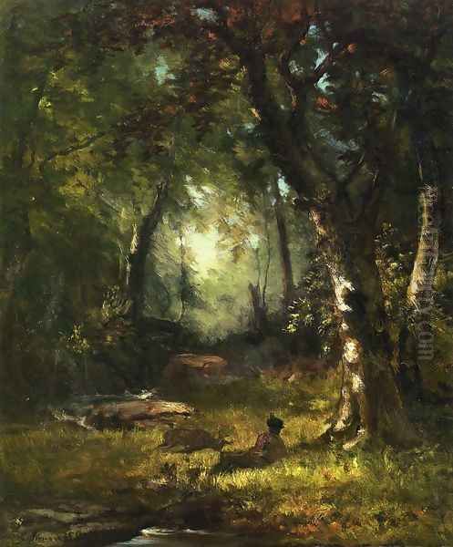 The Huntsman Oil Painting by George Inness