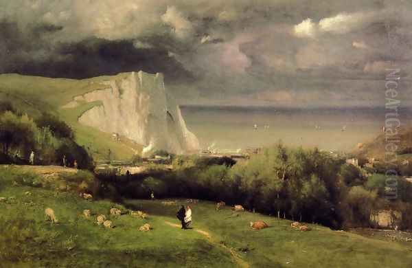 Etretat I Oil Painting by George Inness