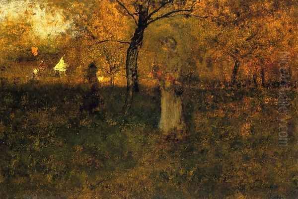 In the Orchard, Milton Oil Painting by George Inness