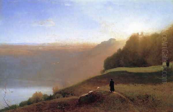 Lake Nemi Oil Painting by George Inness