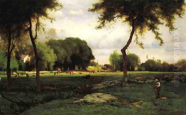 Montclair Evening Oil Painting by George Inness