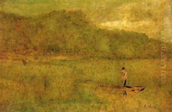 Green Marshes Oil Painting by George Inness