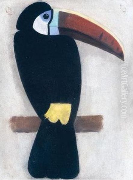 Toco Toucan; Toucan Oil Painting by Simon Albert Bussy