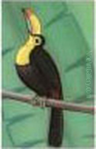 Toucan Oil Painting by Simon Albert Bussy