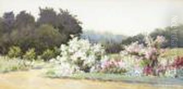 Kilmurry Garden Oil Painting by Mildred Anne Butler