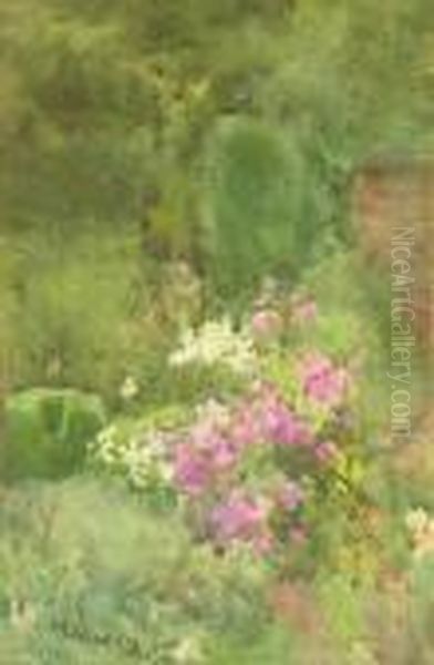 Garden Scenes Oil Painting by Mildred Anne Butler