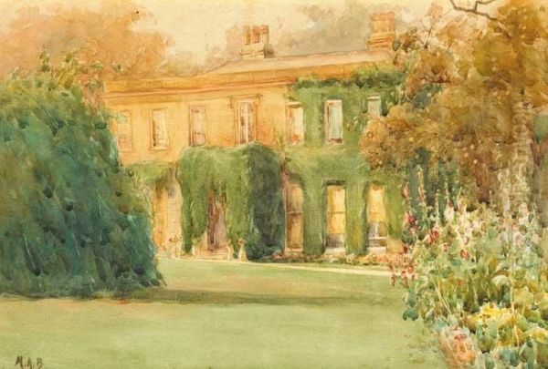 Kilmurry, 1918 (view Of The Artist'shouse) Oil Painting by Mildred Anne Butler