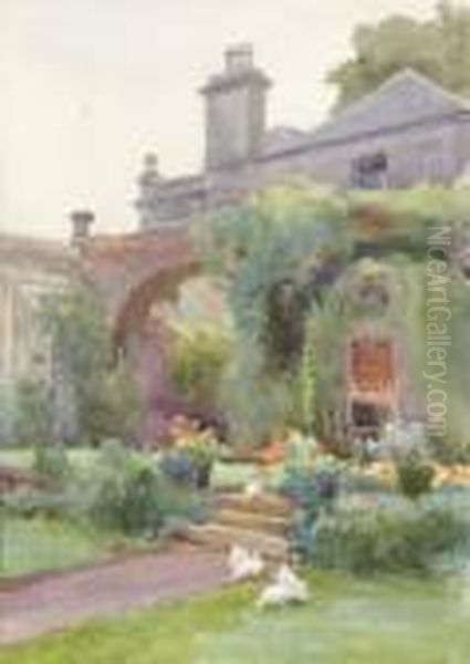 The Arch Garden, Kilmurry Oil Painting by Mildred Anne Butler