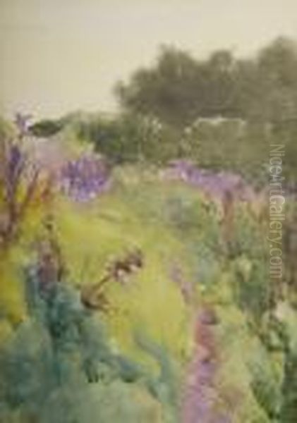 The Garden Kilmurry, Co Kilkenny Oil Painting by Mildred Anne Butler