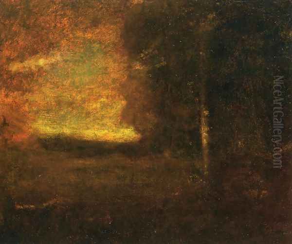 Sunset Landscape I Oil Painting by George Inness