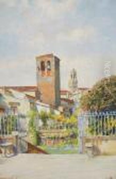 Boboli Gardens, Florence Oil Painting by Mildred Anne Butler