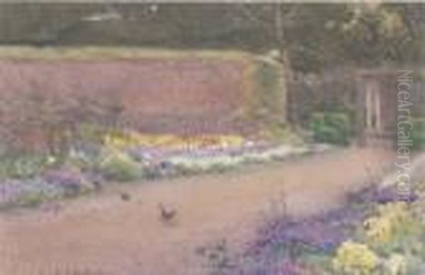 The Spring Garden, Kilmurry Oil Painting by Mildred Anne Butler