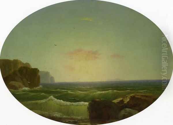 Marine off Big Rock Oil Painting by George Inness