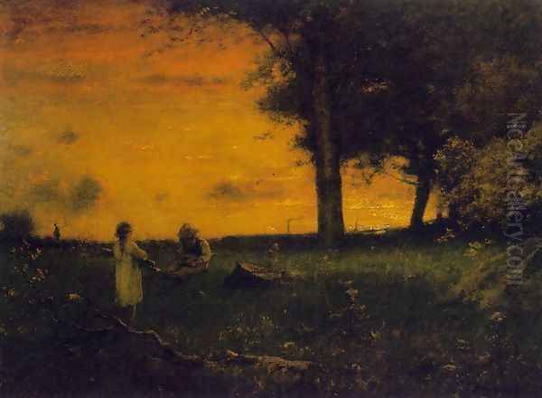 Sunset at Montclair 2 Oil Painting by George Inness