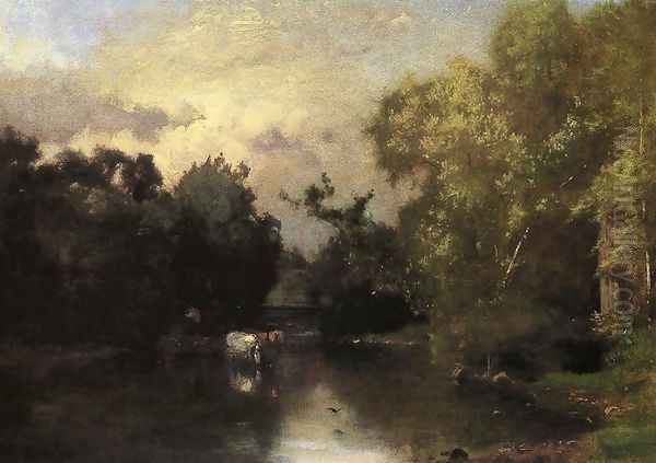 The Peqonic, New Jersey Oil Painting by George Inness