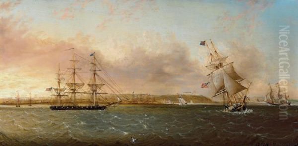 A View Of Nassau In The Bahamas Oil Painting by James E. Buttersworth