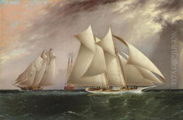 Columbia Oil Painting by James E. Buttersworth